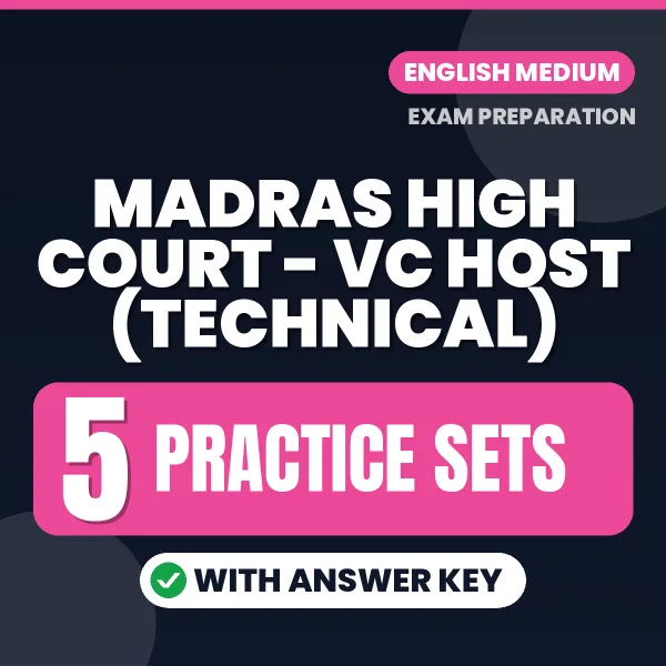 Boost Your Madras High Court - VC Host (Technical) Exam Score with 5 Practice Sets with Answer Key in English – PDF eBook