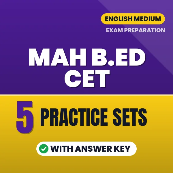 5 Practice Sets for MAH B.ED CET Exam in English | Practice eBook with Answer Key – Instant PDF Download
