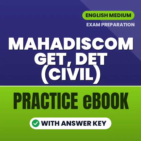 MAHADISCOM GET, DET (Civil) Exam eBook PDF in English – Complete Practice Material for Smart Preparation