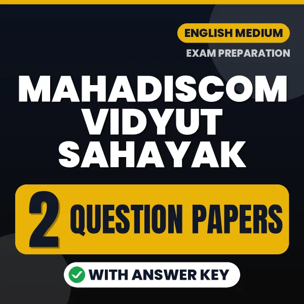 MAHADISCOM Vidyut Sahayak Exam Question Paper Series (English): 2 Exam-Like Question Papers with Answers