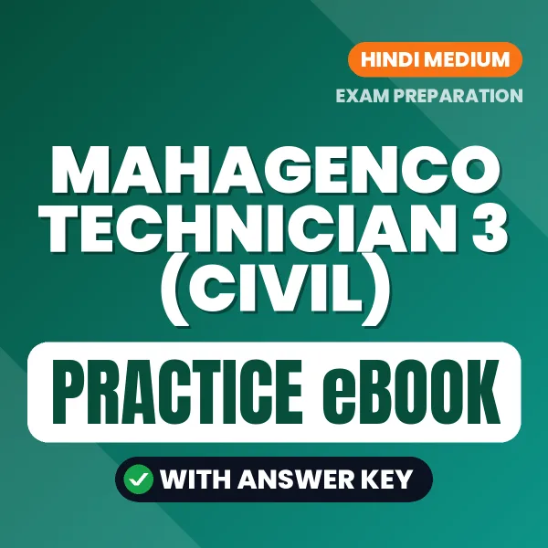 Prepare Smarter for MAHAGENCO Technician 3 (Civil) Exam – Instant Download PDF Book in Hindi
