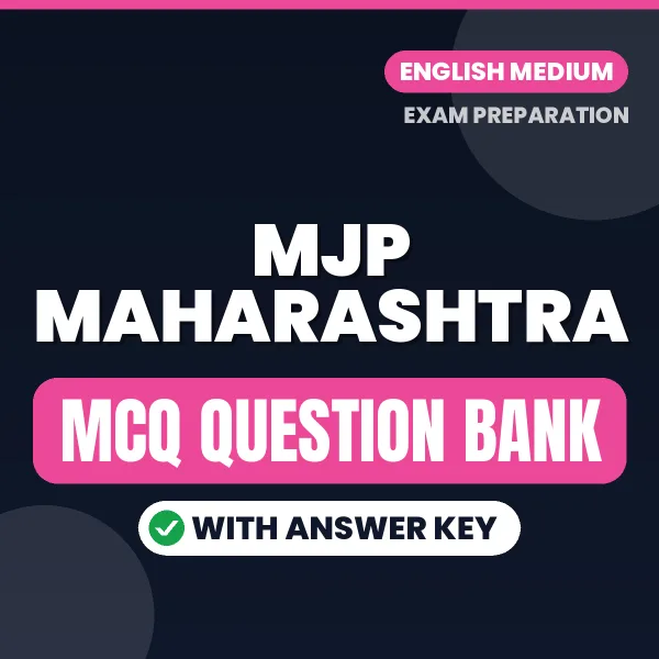 Best MCQ eBook for MJP Maharashtra Exam in English | Selected Questions with Answer Key