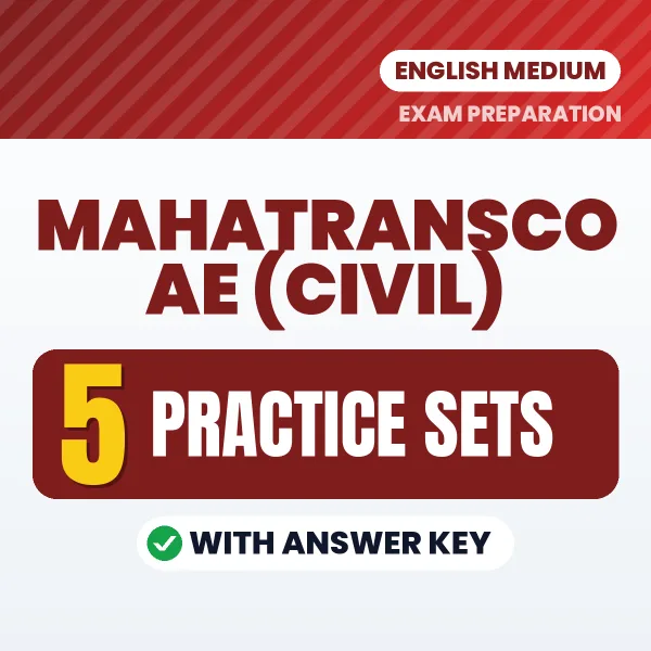 Latest Pattern MAHATRANSCO AE (Civil) Practice Set eBook in English – 5 Practice Sets with Answer Key for Self-Assessment