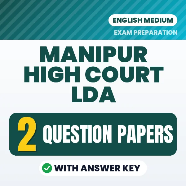 Latest Pattern Manipur High Court LDA Question Paper eBook in English – 2 Question Papers with Answer Key for Self-Assessment