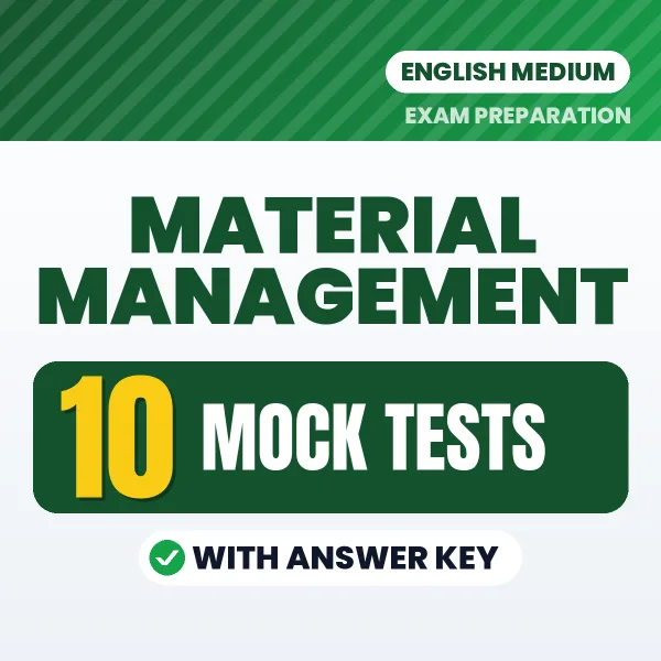 Material Management Exam Mock Test Series (English): 10 Exam-Like Mock Tests with Answers