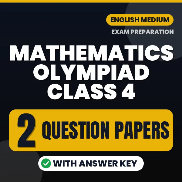 2 Question Papers for Mathematics Olympiad Class 4 Exam in English | Practice eBook with Answer Key – Instant PDF Download