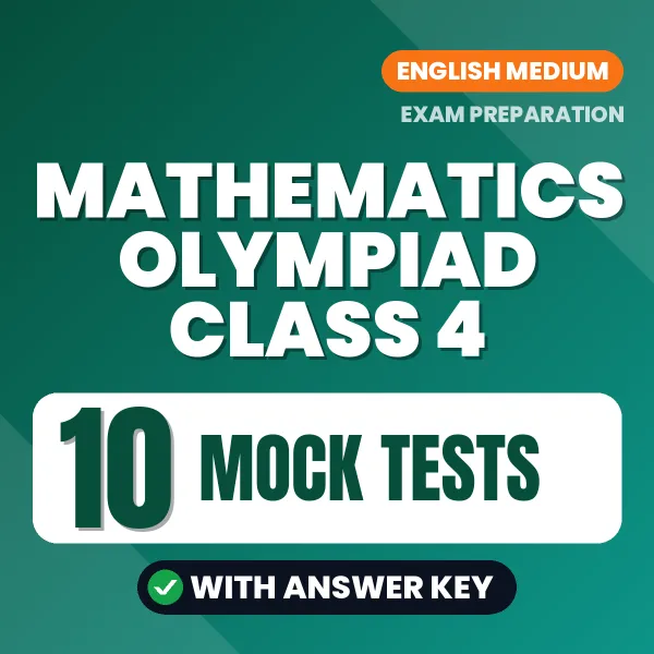 10 Mock Tests for Mathematics Olympiad Class 4 Exam in English | Practice eBook with Answer Key – Instant PDF Download