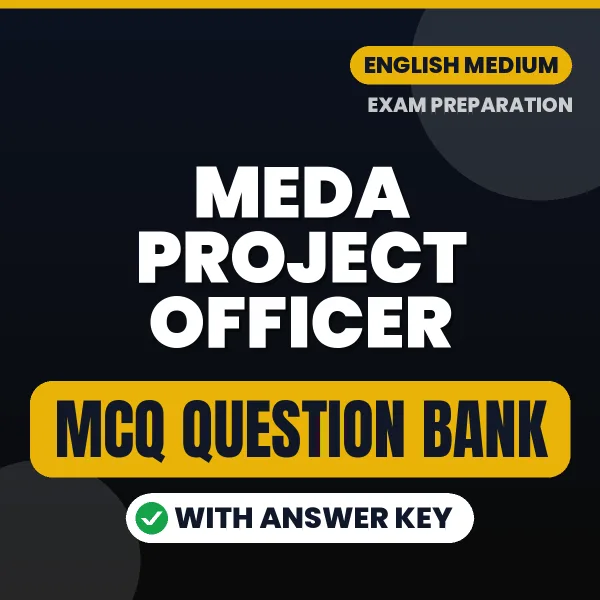 MEDA Project Officer Important MCQs with Answers (English) – Digital Question Bank for Exam Preparation
