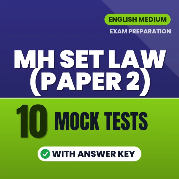 MH SET Law (Paper 2) Mock Test PDF in English – 10 Full-Length Mock Tests with Answer Key