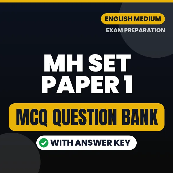 MH SET Paper 1 MCQ with Answer Key Book PDF in English – Exam-Oriented Objective Questions for Quick Revision